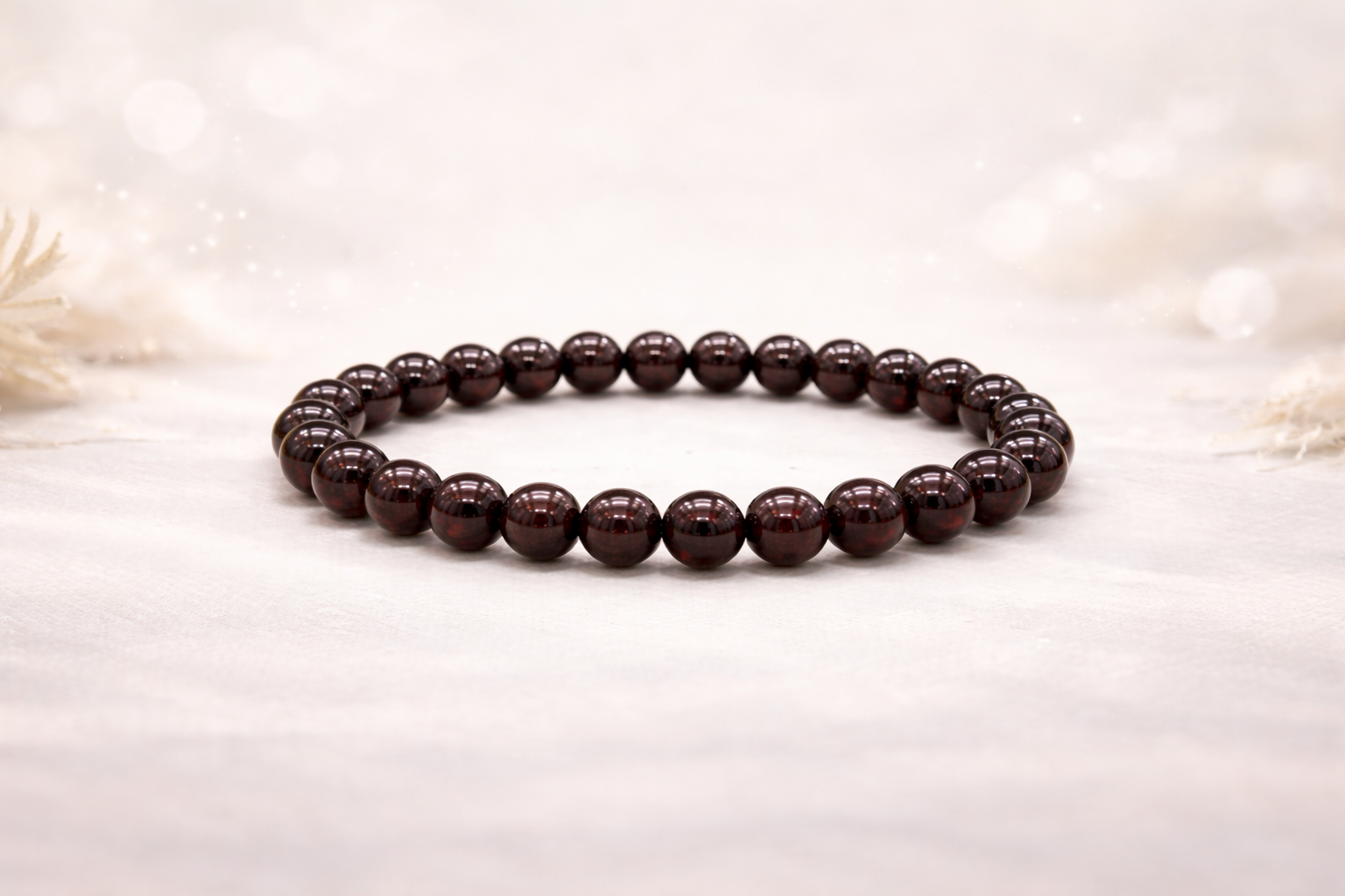 Shiny Garnet Bracelet